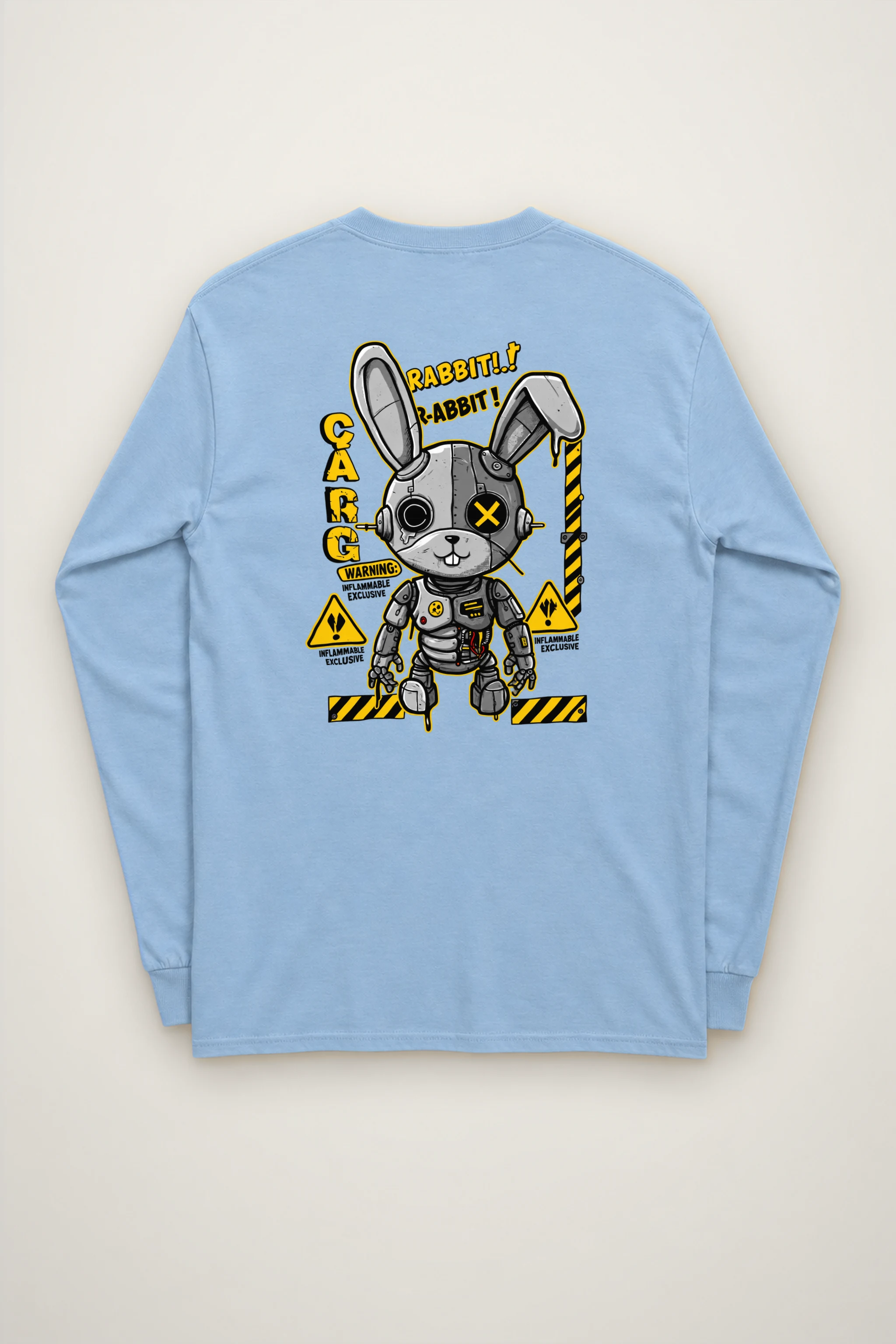 "Rabbit Cargo Warning" Unisex Longsleeve T-shirt
