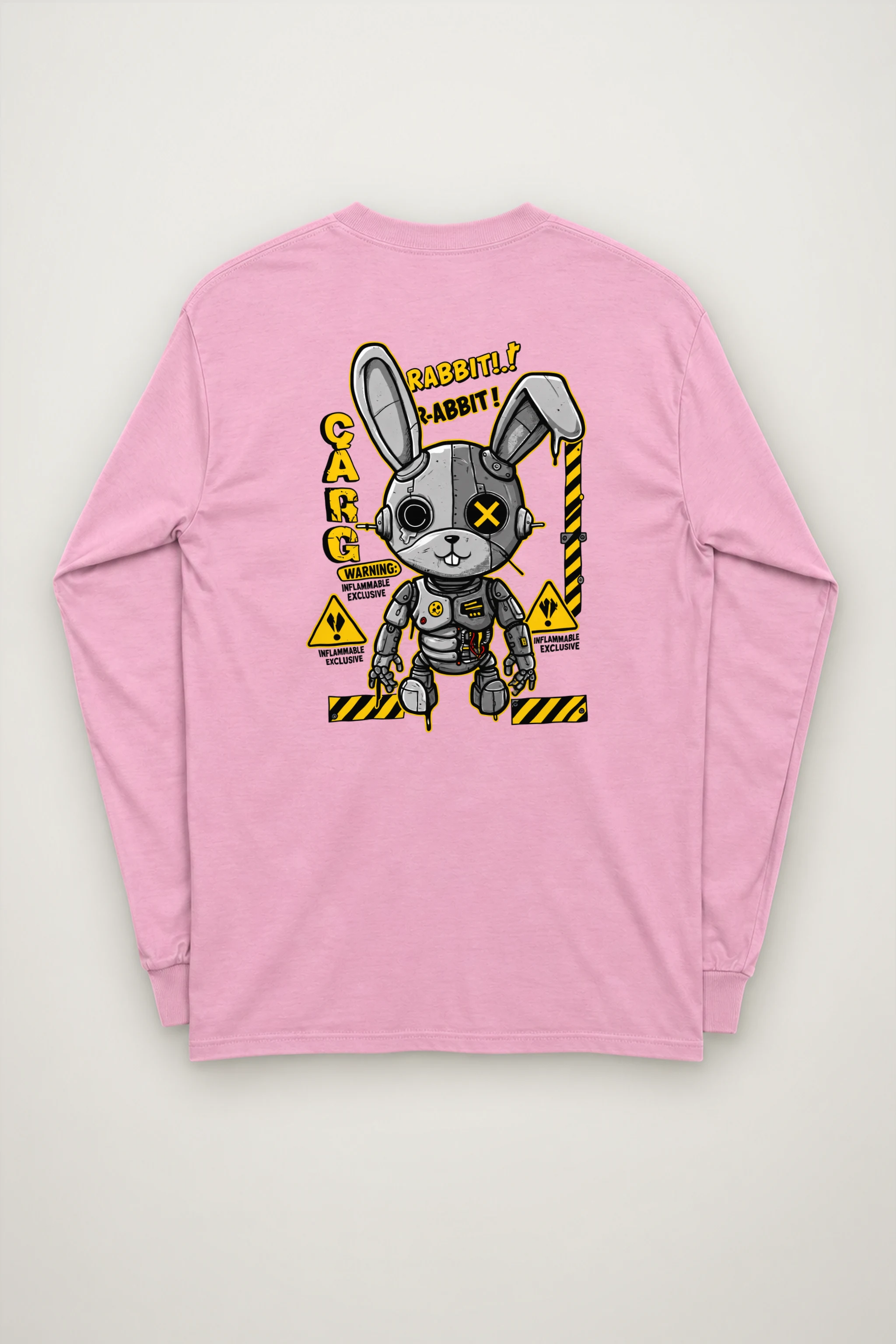 "Rabbit Cargo Warning" Unisex Longsleeve T-shirt