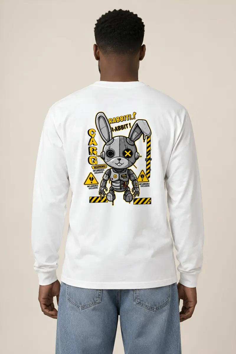 "Rabbit Cargo Warning" Unisex Longsleeve T-shirt
