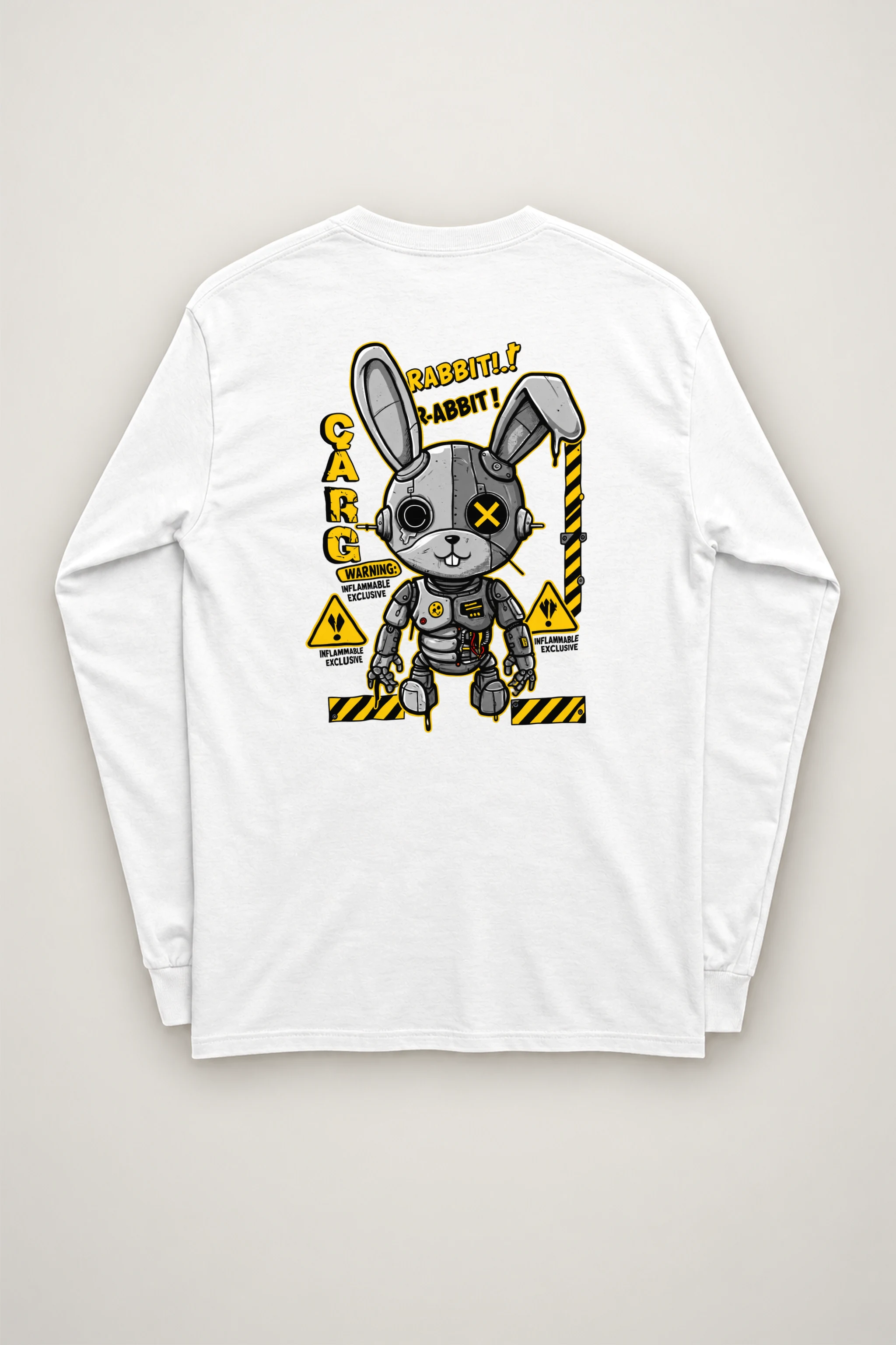 "Rabbit Cargo Warning" Unisex Longsleeve T-shirt