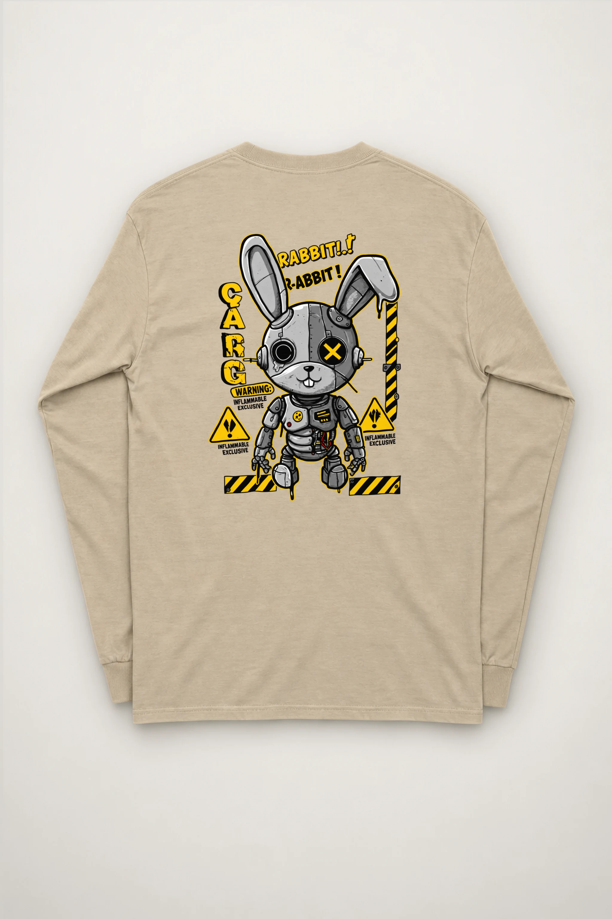 "Rabbit Cargo Warning" Unisex Longsleeve T-shirt