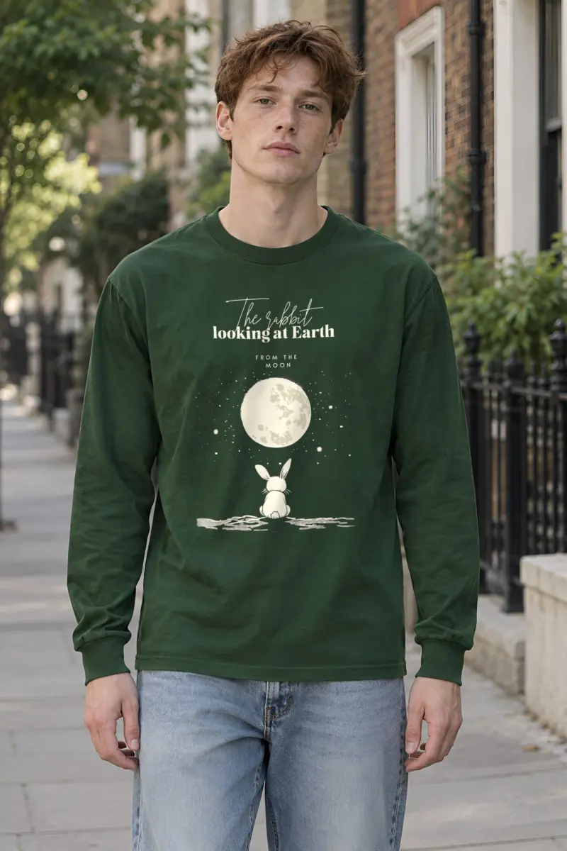 "Rabbit From The Moon" Unisex Longsleeve T-shirt