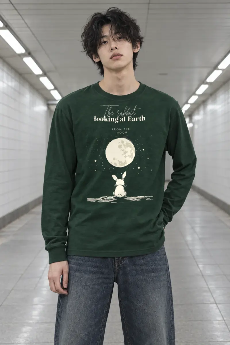 "Rabbit From The Moon" Unisex Longsleeve T-shirt