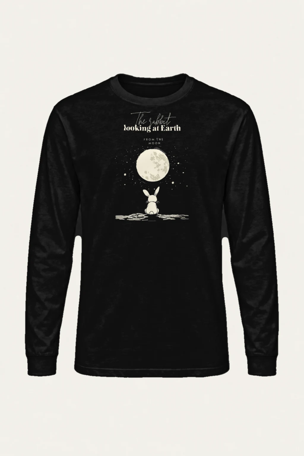 "Rabbit From The Moon" Unisex Longsleeve T-shirt | Gildan 2400