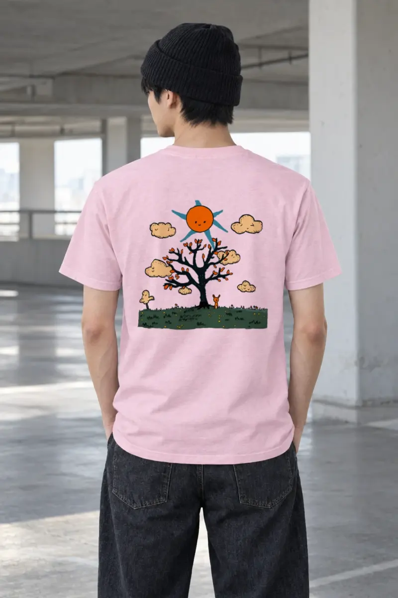 "Rabbit Tree Daydream" Heavyweight Unisex Crewneck T-shirt