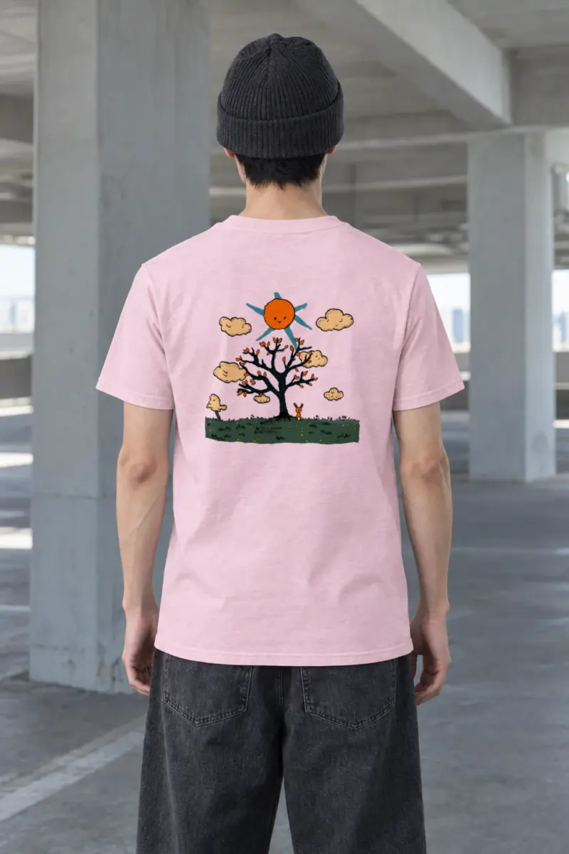 "Rabbit Tree Daydream" Heavyweight Unisex Crewneck T-shirt