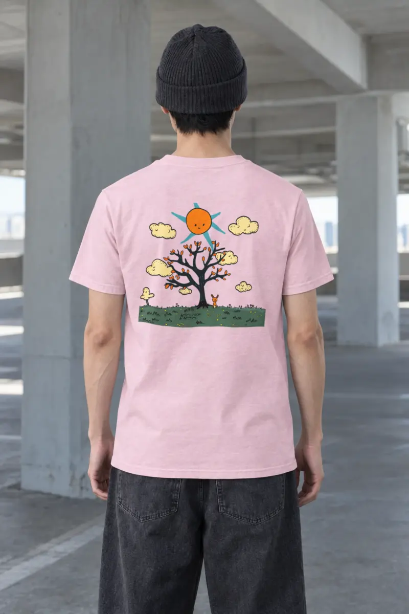 "Rabbit Tree Daydream" Heavyweight Unisex Crewneck T-shirt