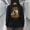 "Raccoon Daisy Bouquet" Unisex Longsleeve T-shirt