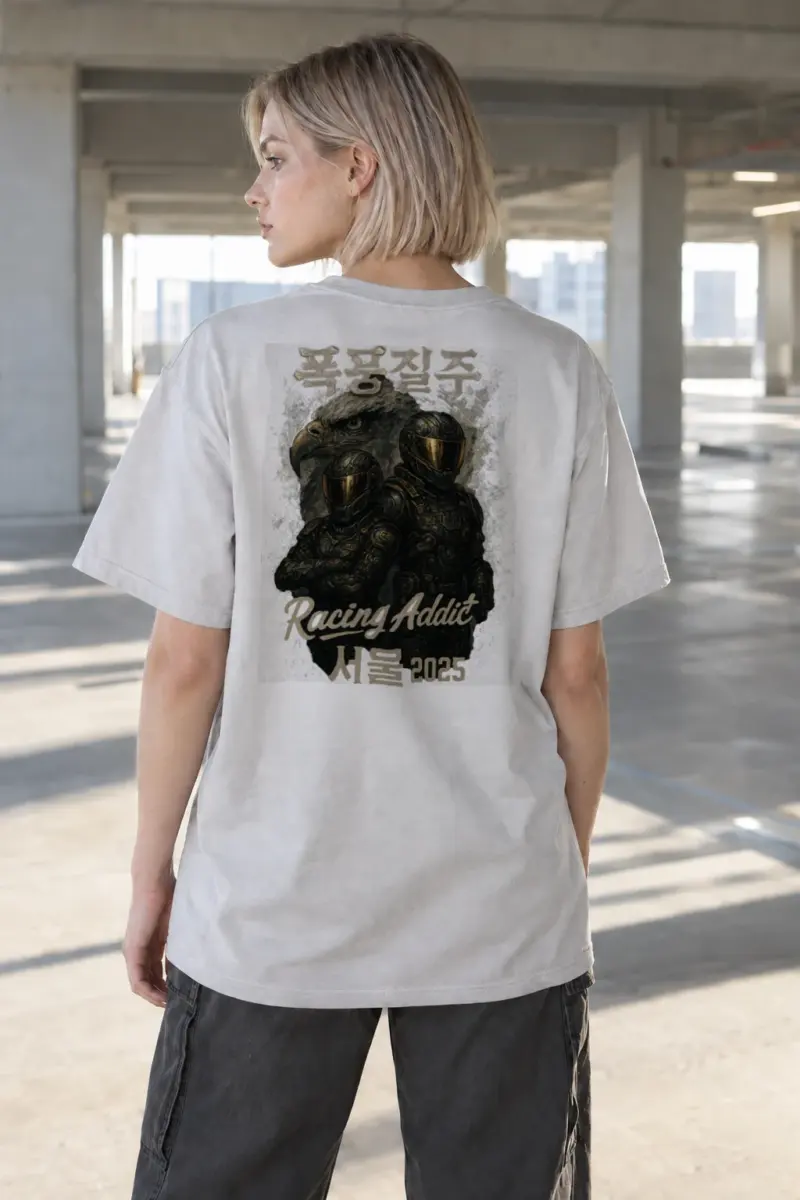 "Racing Addict" Heavyweight Unisex Crewneck T-shirt | Gildan 5000