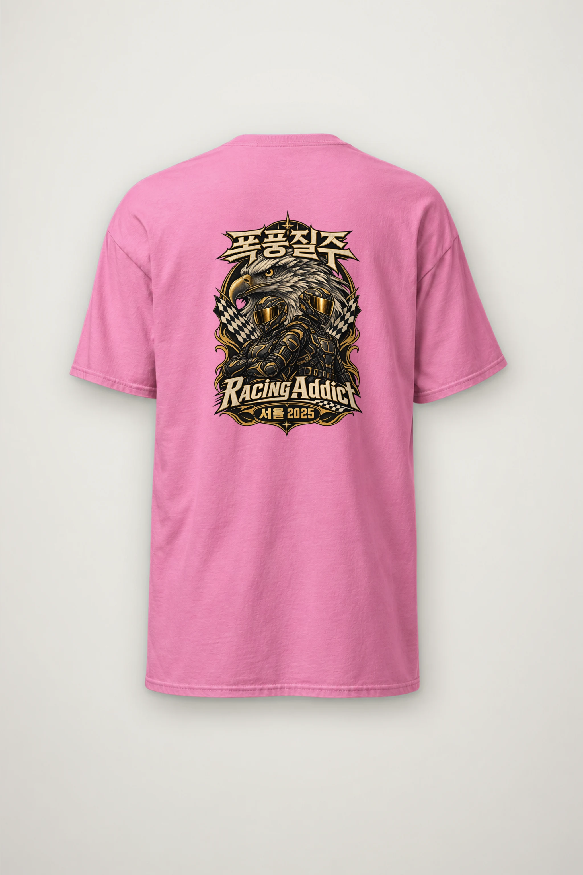 "Racing Addict" Heavyweight Unisex Crewneck T-shirt