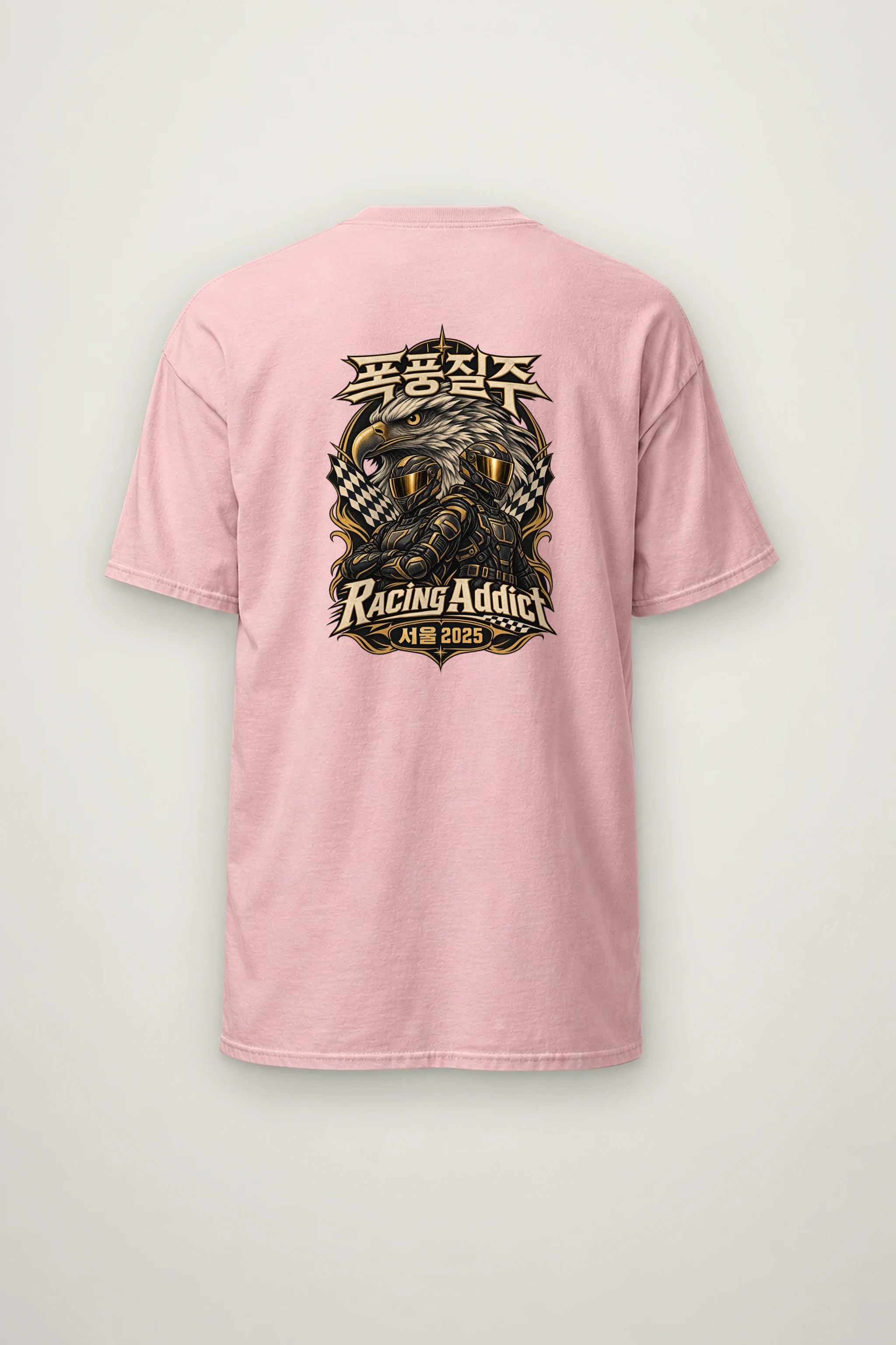"Racing Addict" Heavyweight Unisex Crewneck T-shirt