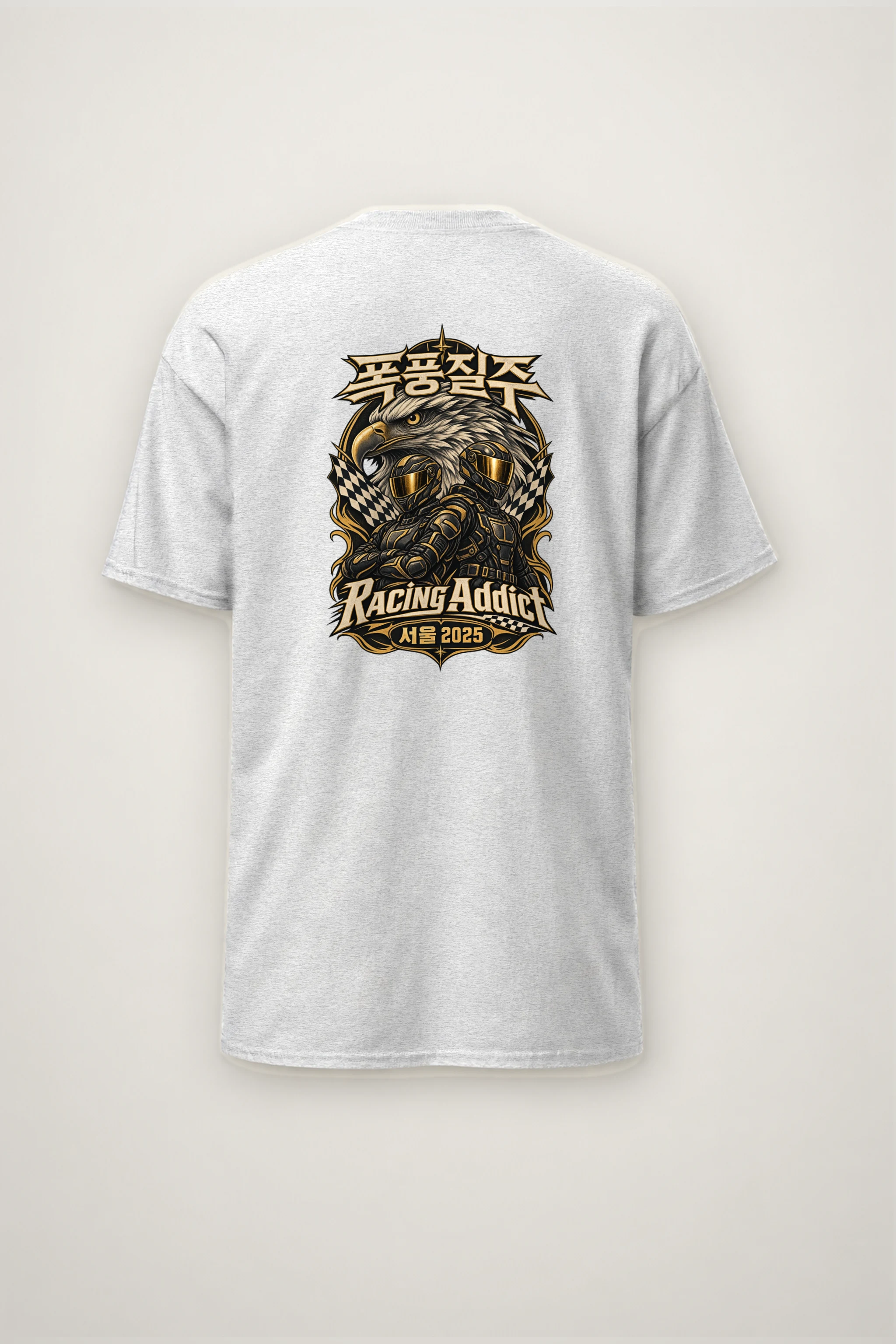 "Racing Addict" Heavyweight Unisex Crewneck T-shirt