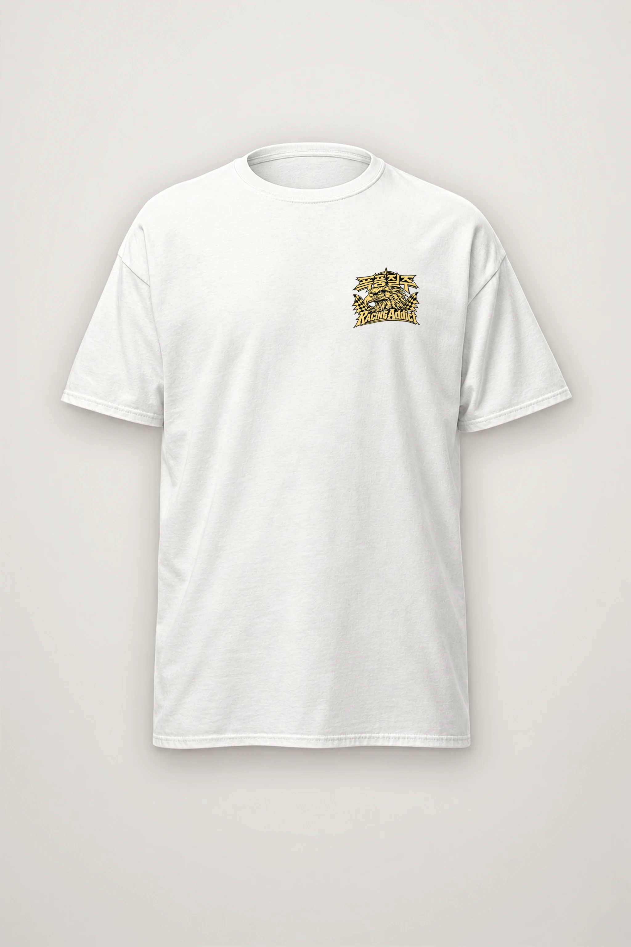 "Racing Addict" Heavyweight Unisex Crewneck T-shirt