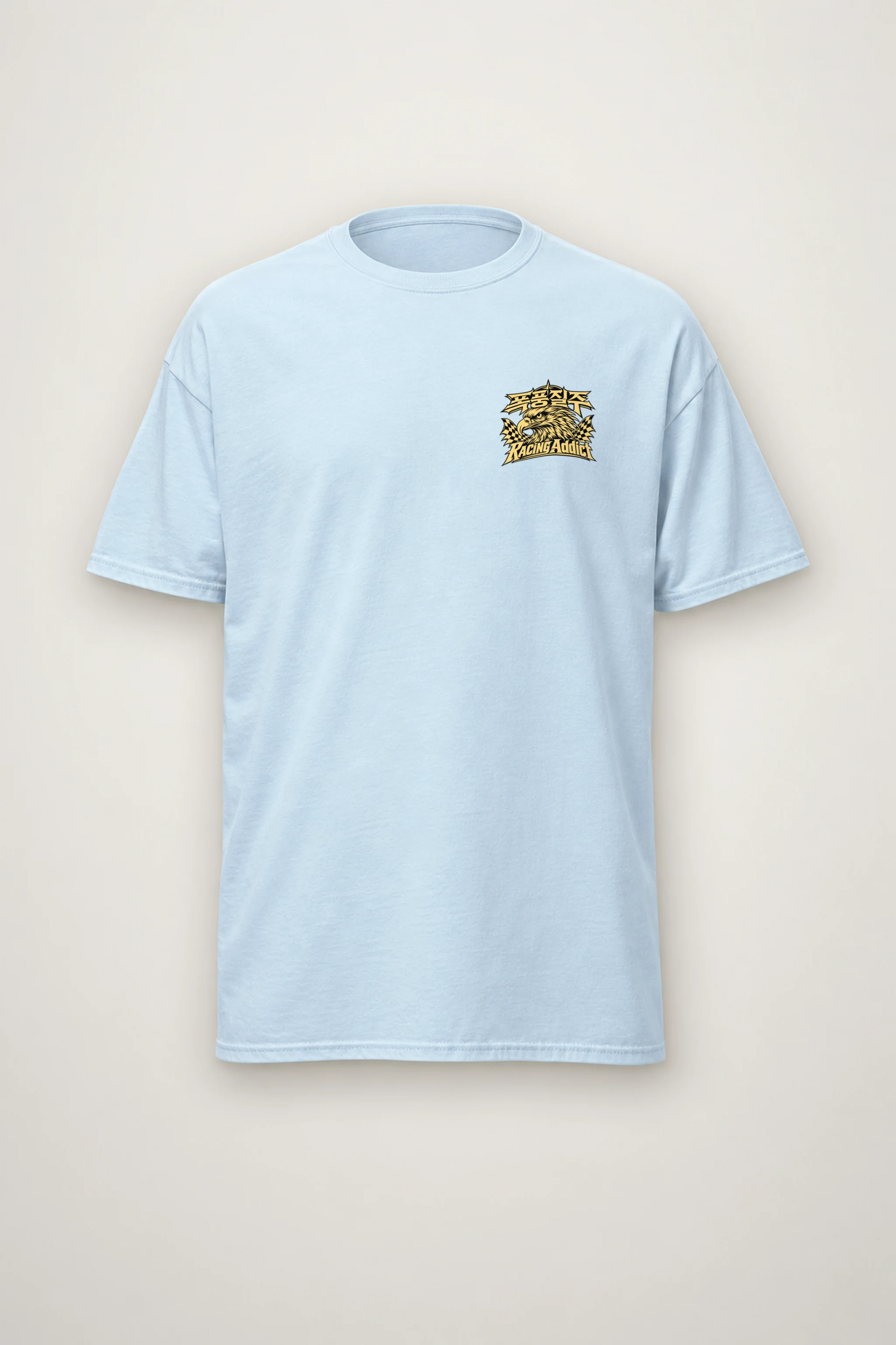 "Racing Addict" Heavyweight Unisex Crewneck T-shirt