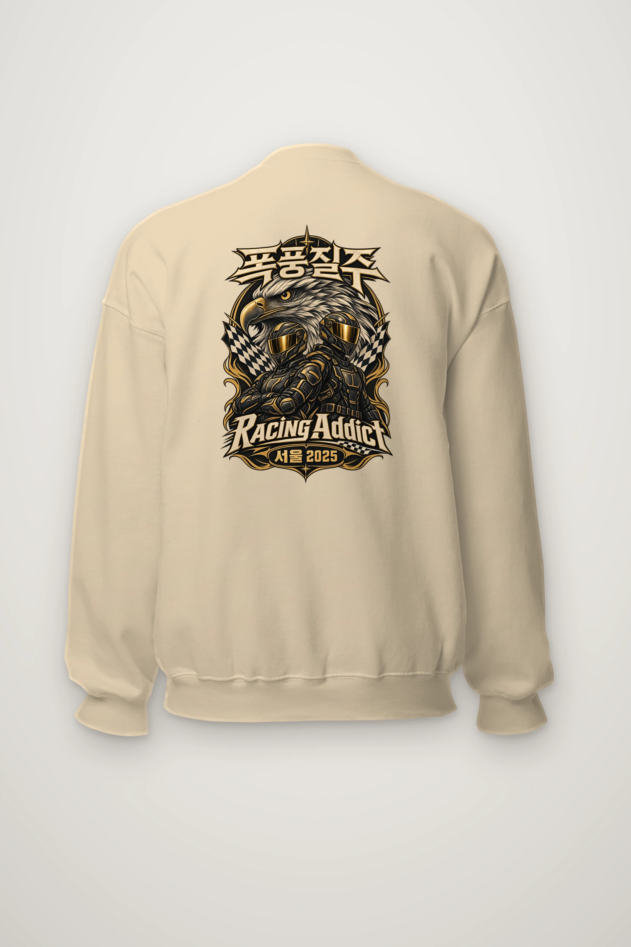 "Racing Addict Seoul" Heavy Blend Unisex Crewneck Sweatshirt