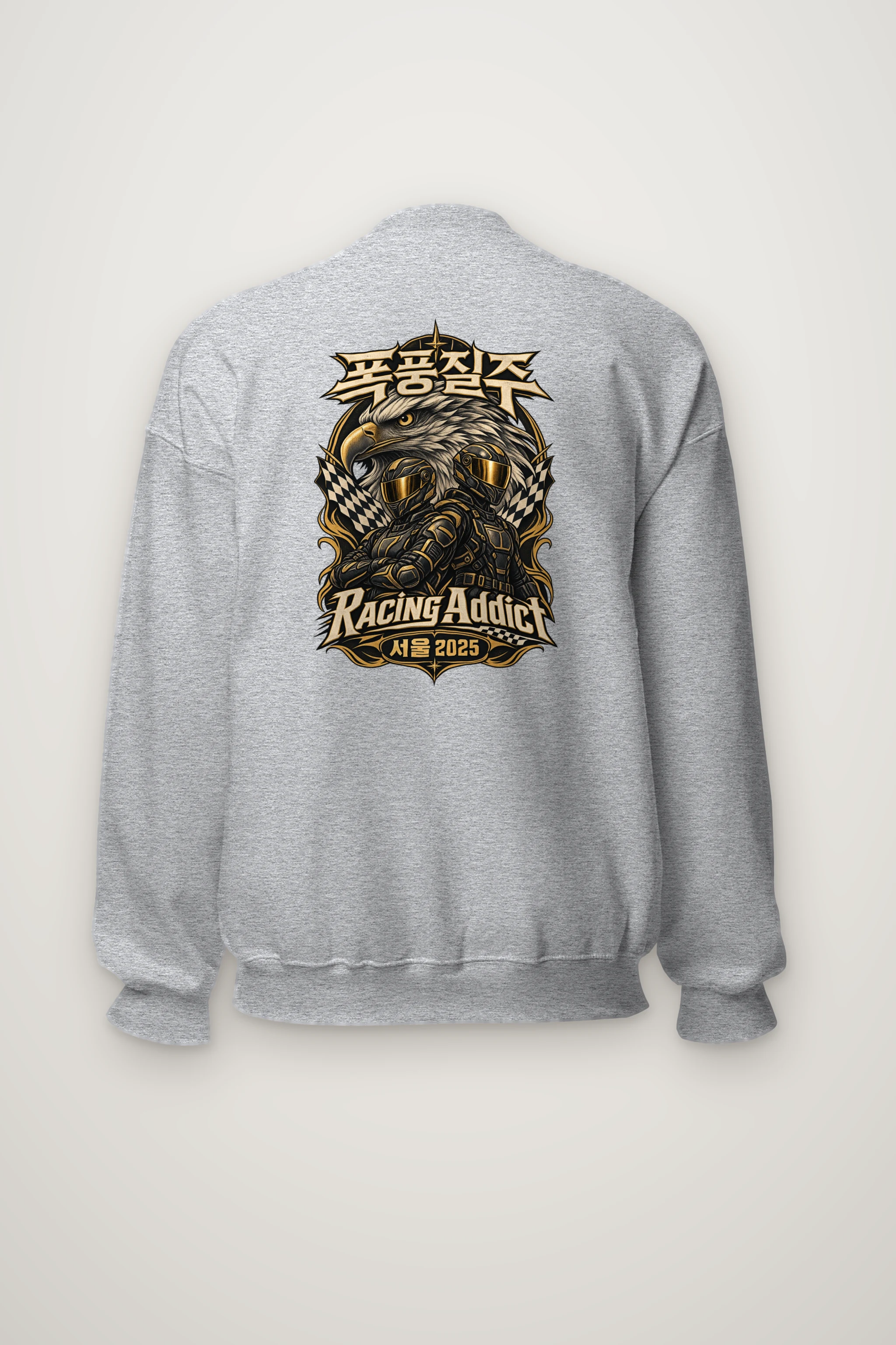 "Racing Addict Seoul" Heavy Blend Unisex Crewneck Sweatshirt