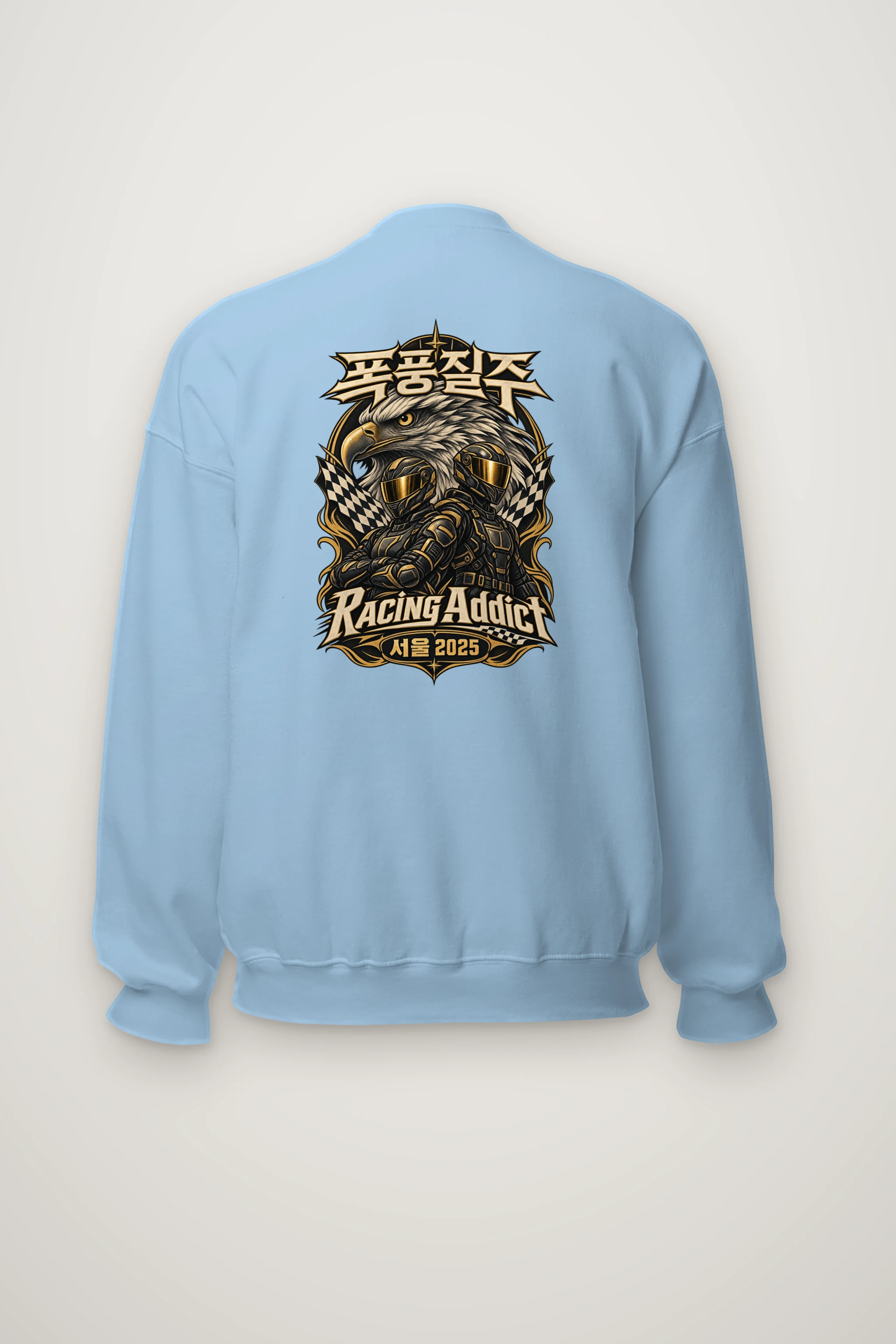 "Racing Addict Seoul" Heavy Blend Unisex Crewneck Sweatshirt