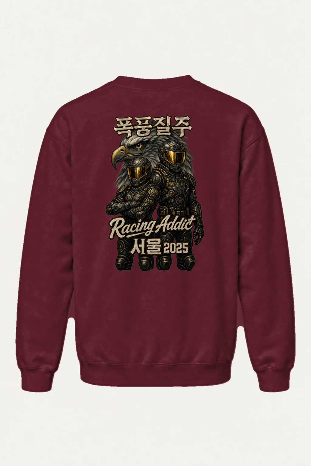 "Racing Addict Seoul" Heavy Blend Unisex Crewneck Sweatshirt | Gildan 18000