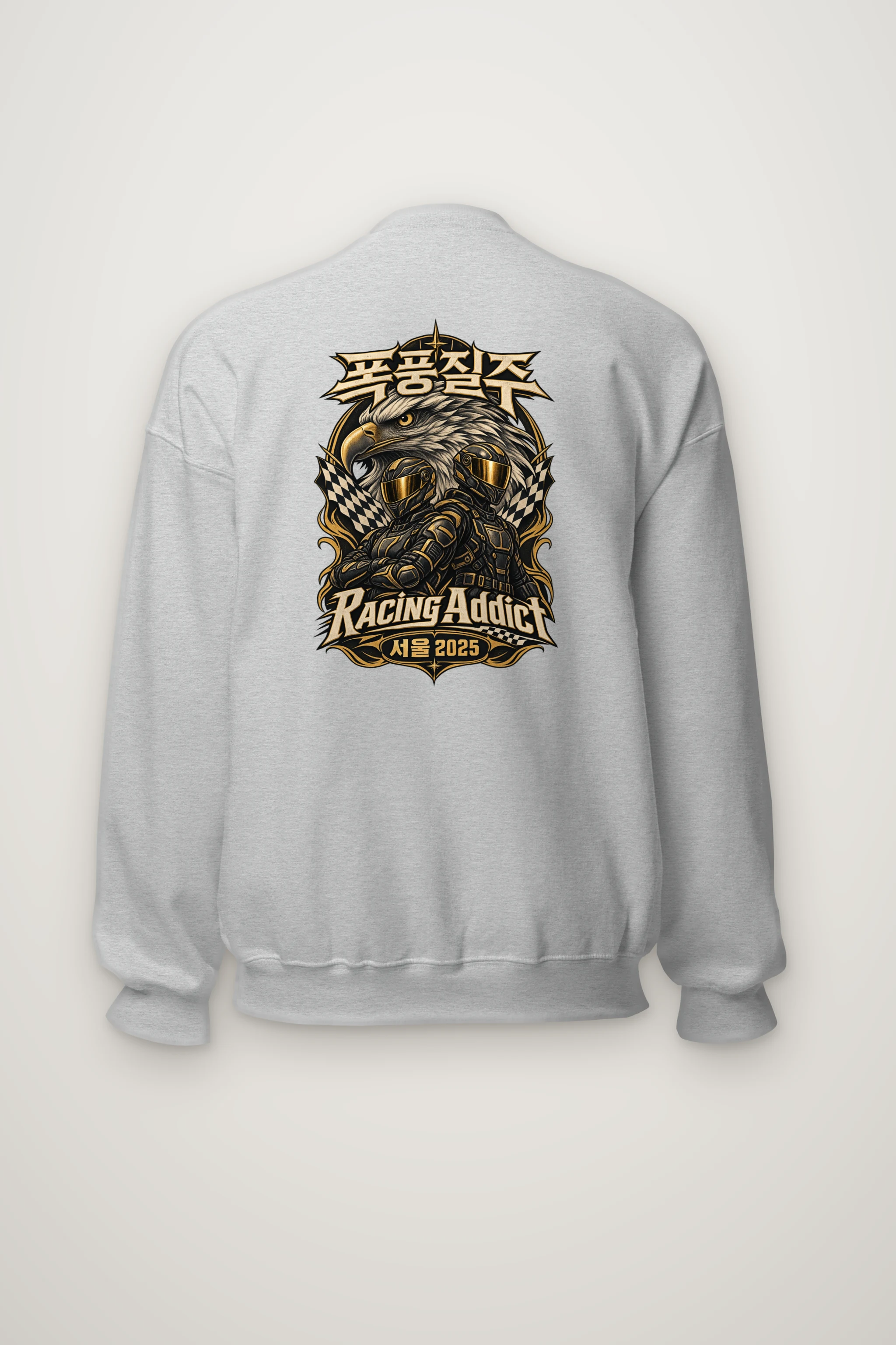 "Racing Addict Seoul" Heavy Blend Unisex Crewneck Sweatshirt
