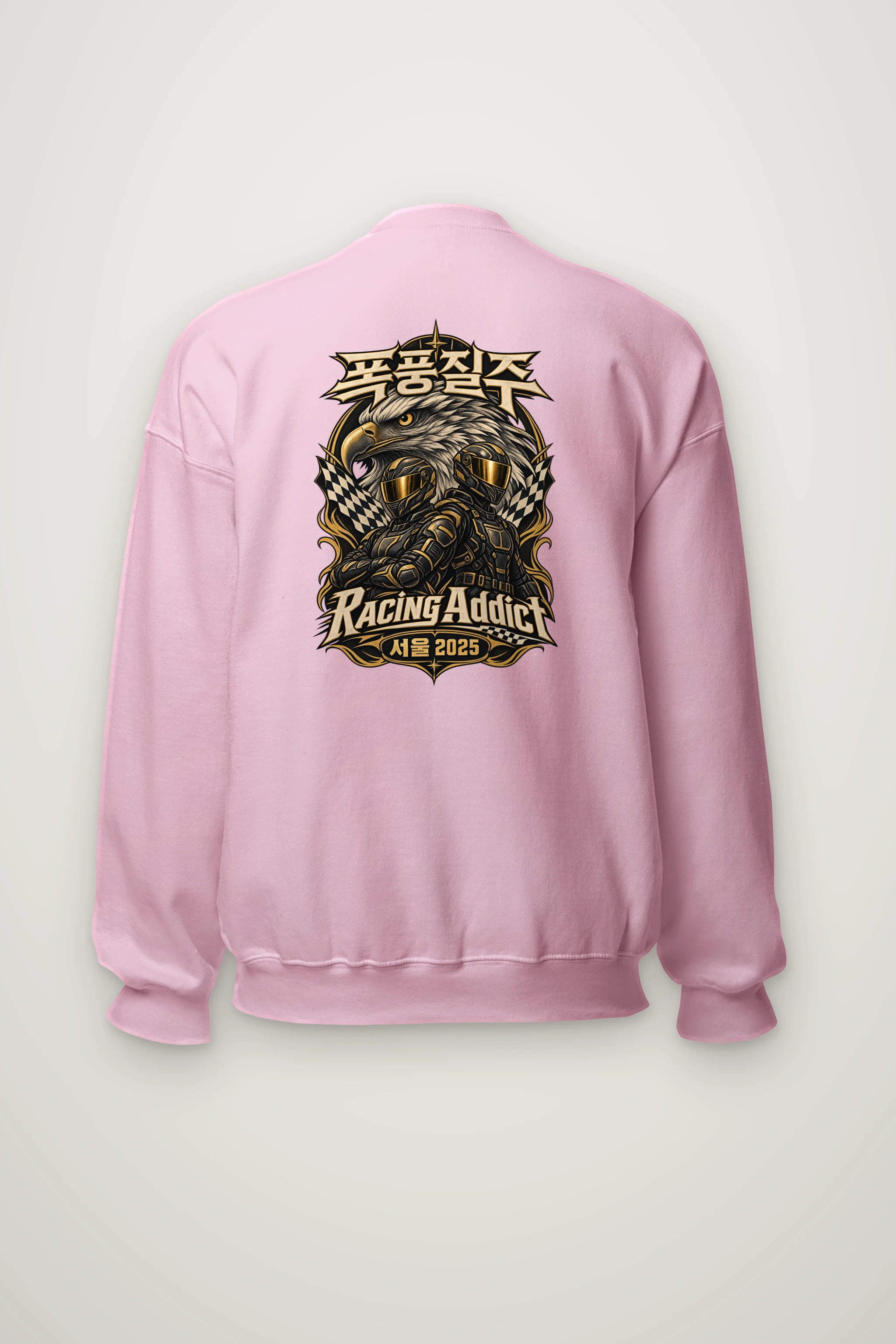 "Racing Addict Seoul" Heavy Blend Unisex Crewneck Sweatshirt