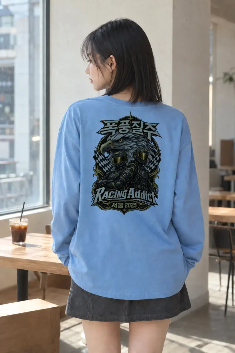 "Racing Addict Seoul" Unisex Longsleeve T-shirt | Gildan 2400