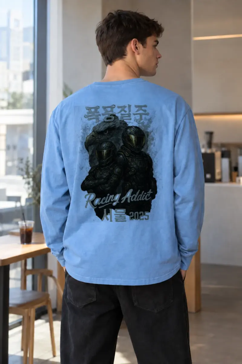 "Racing Addict" Unisex Longsleeve T-shirt | Gildan 2400
