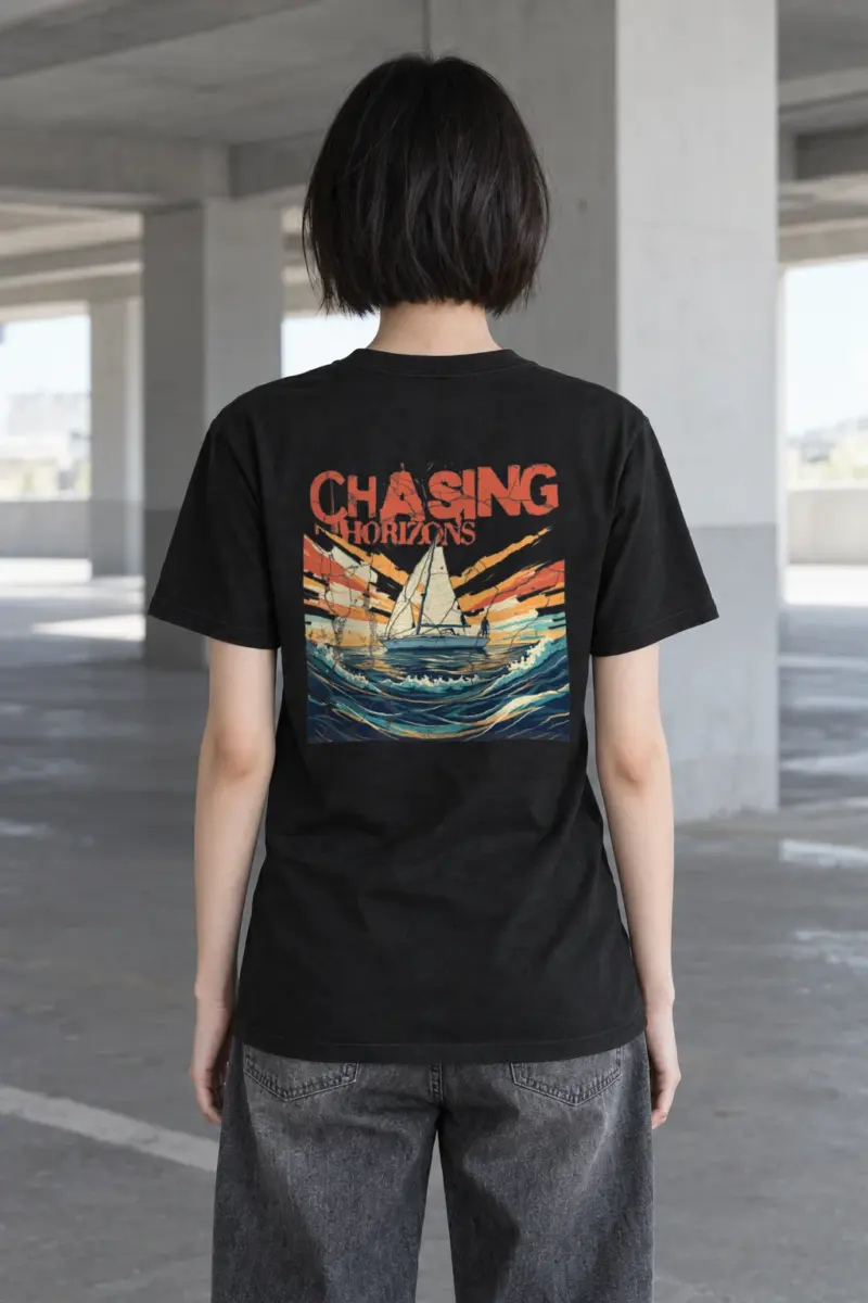 "Radiant Passage" Heavyweight Unisex Crewneck T-shirt