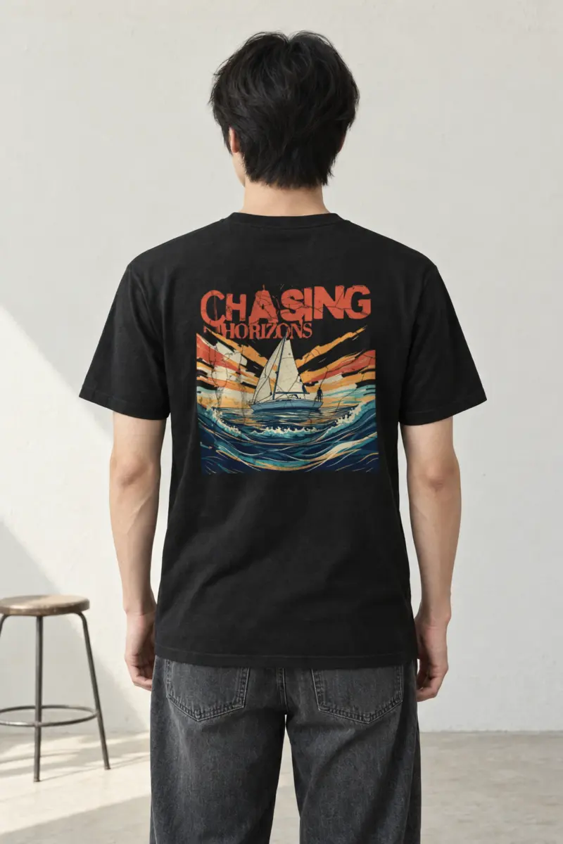 "Radiant Passage" Heavyweight Unisex Crewneck T-shirt