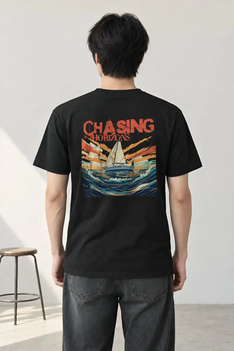 "Radiant Passage" Heavyweight Unisex Crewneck T-shirt