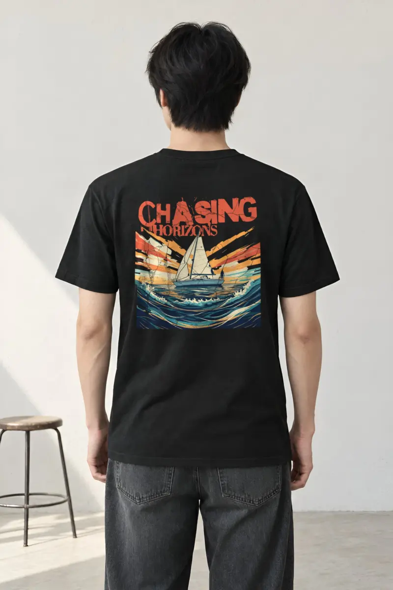 "Radiant Passage" Heavyweight Unisex Crewneck T-shirt
