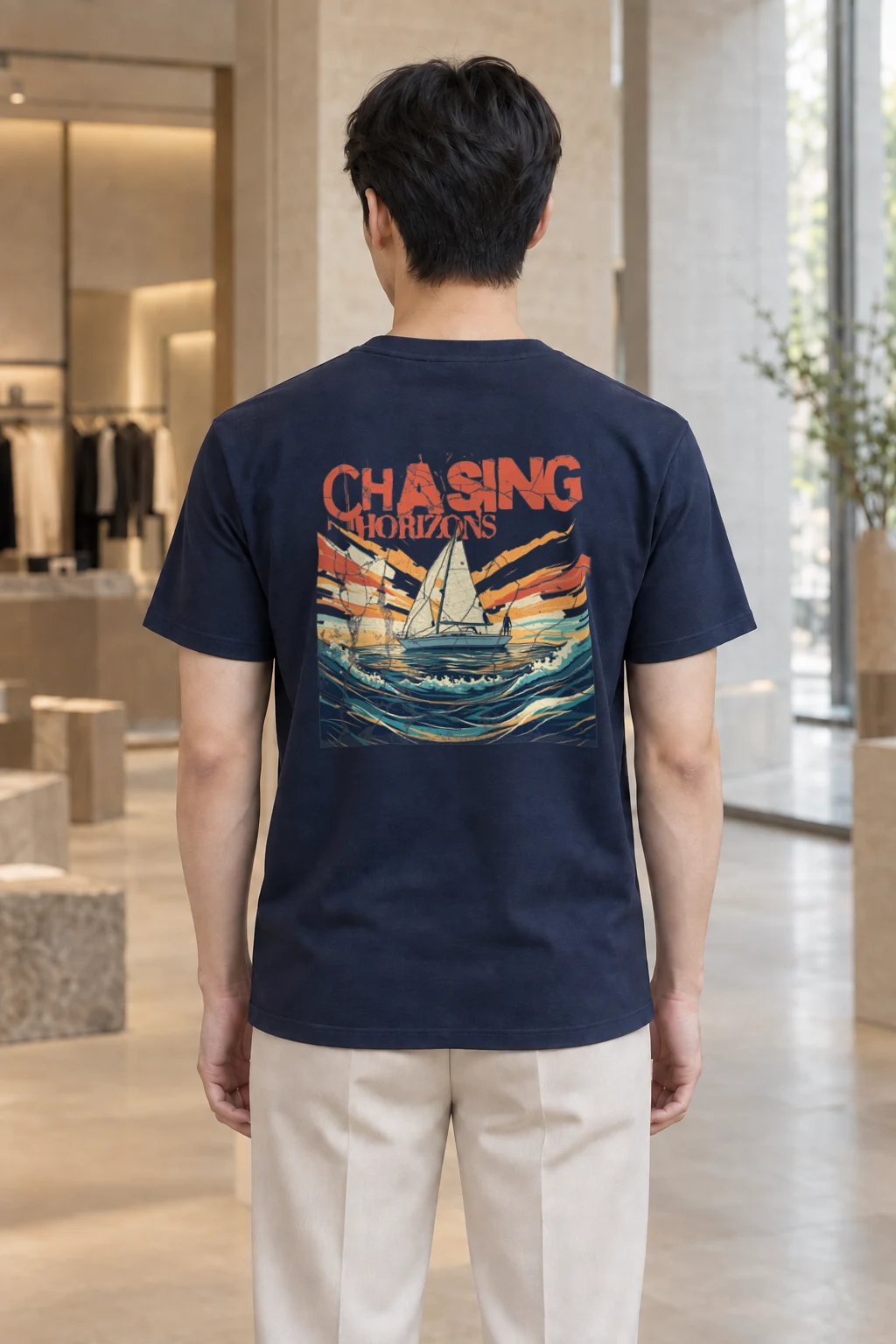"Radiant Passage" Heavyweight Unisex Crewneck T-shirt | Gildan 5000