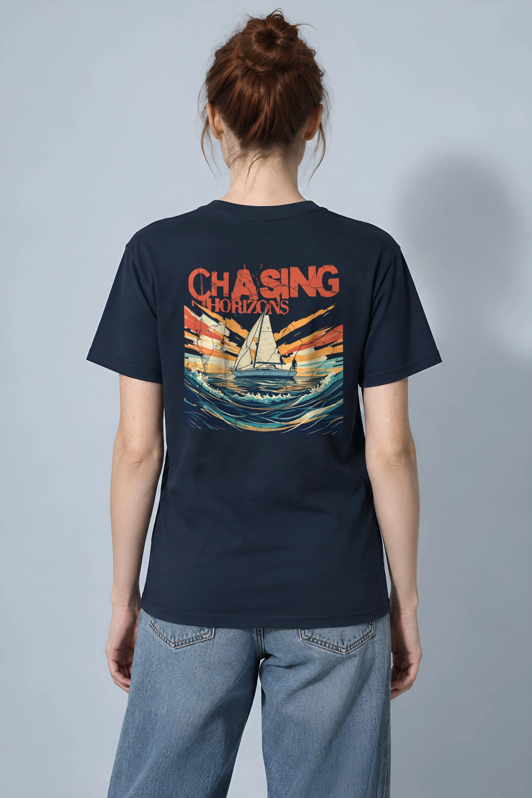 "Radiant Passage" Heavyweight Unisex Crewneck T-shirt