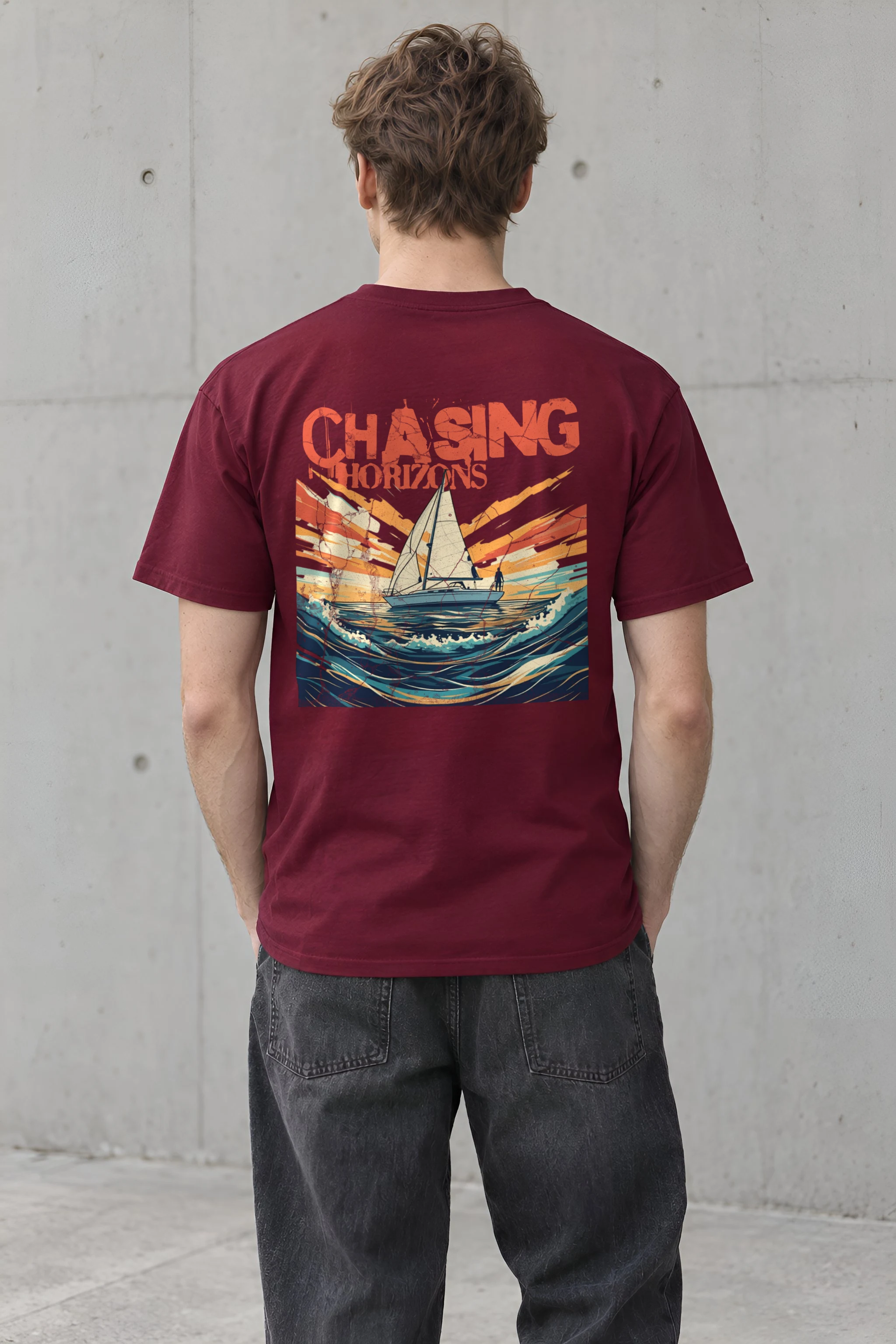 "Radiant Passage" Heavyweight Unisex Crewneck T-shirt