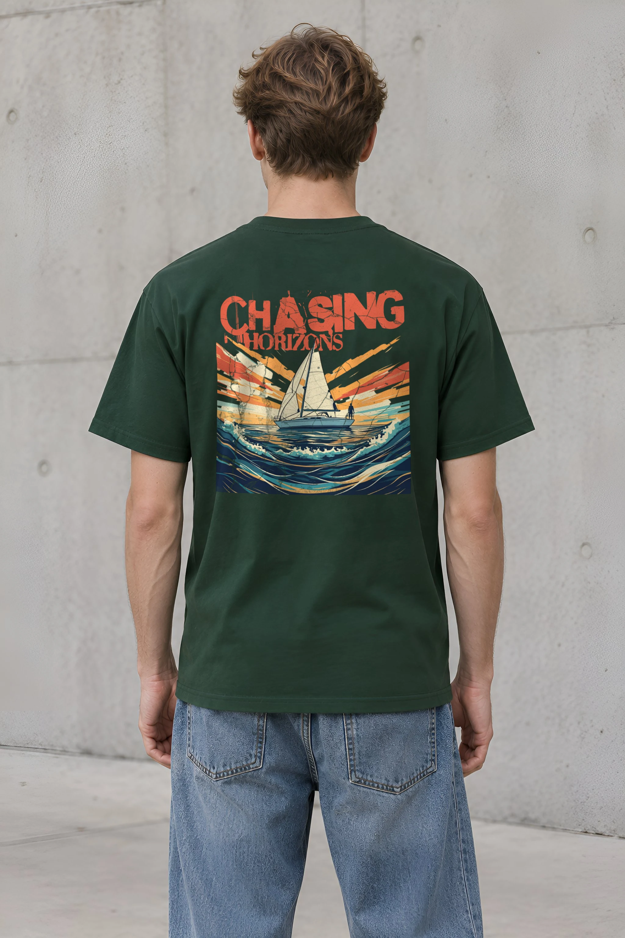 "Radiant Passage" Heavyweight Unisex Crewneck T-shirt