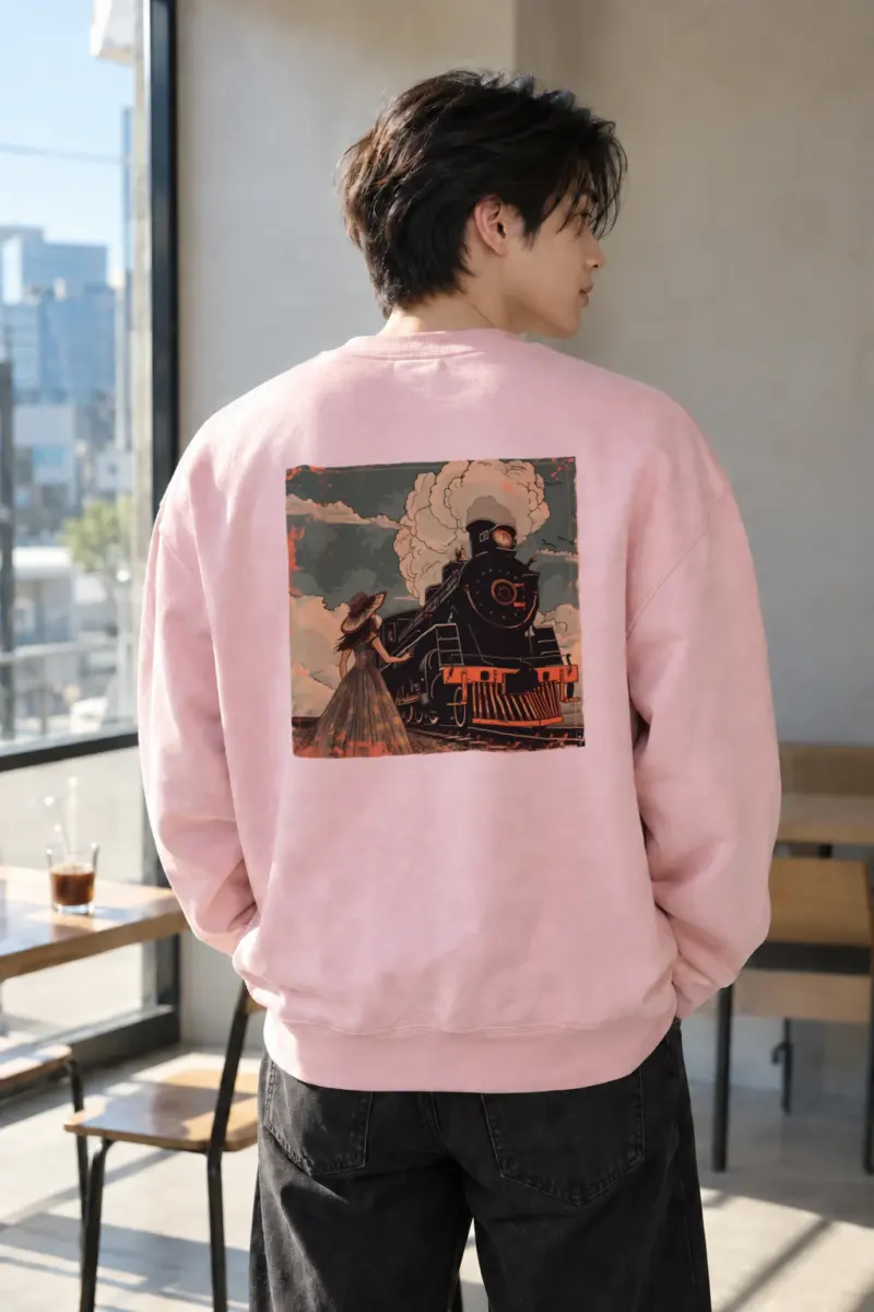 “Railway Reverie” Heavy Blend Unisex Crewneck Sweatshirt | Gildan 18000