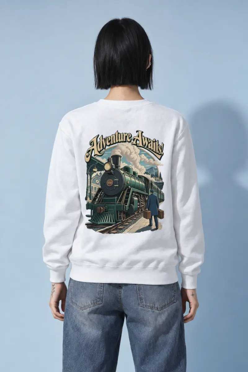 "Railway Reverie" Heavy Blend Unisex Crewneck Sweatshirt