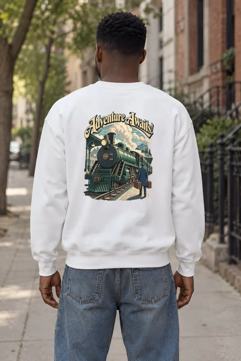 "Railway Reverie" Heavy Blend Unisex Crewneck Sweatshirt