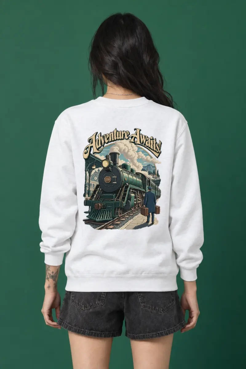 "Railway Reverie" Heavy Blend Unisex Crewneck Sweatshirt