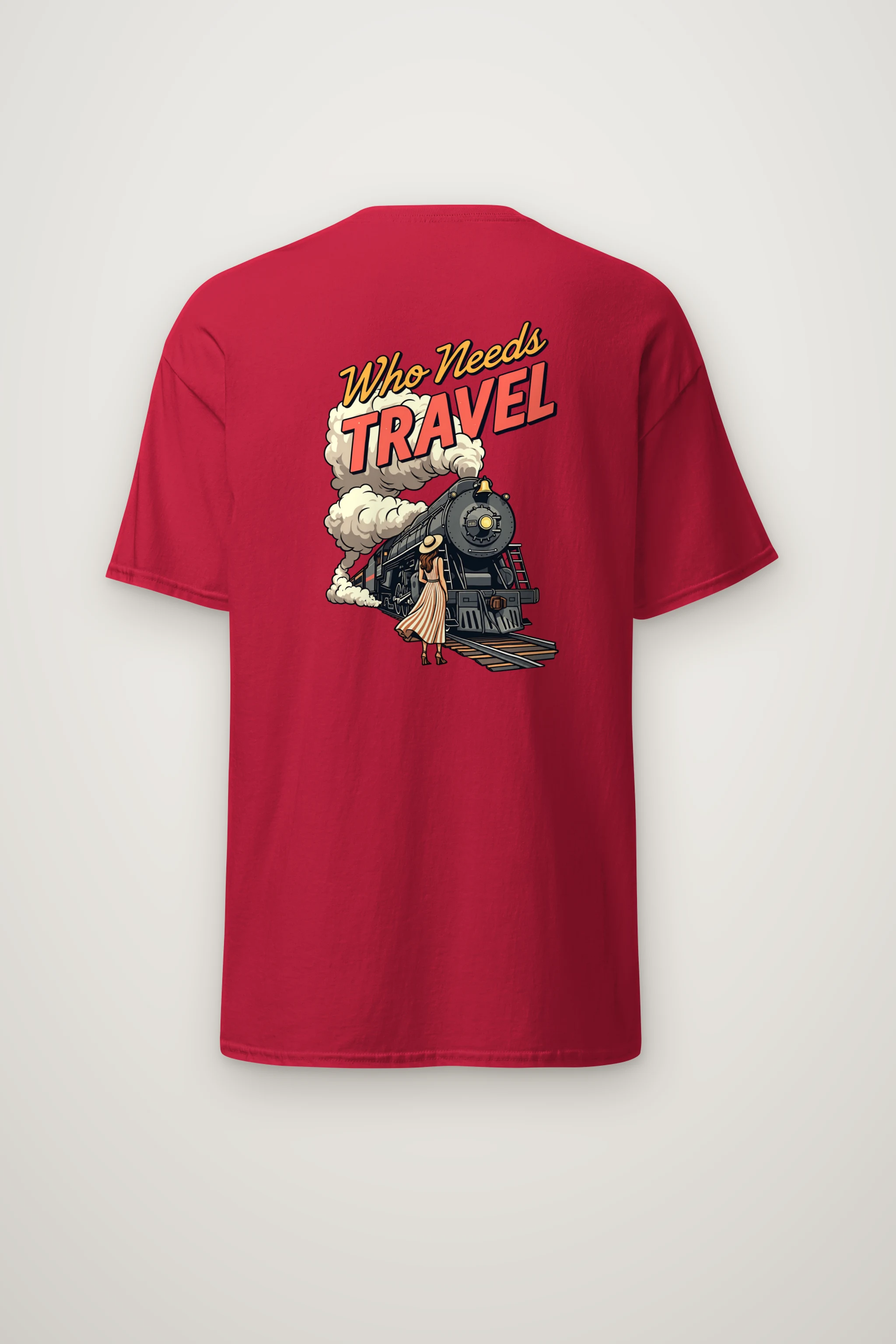 "Railway Reverie" Heavyweight Unisex Crewneck T-shirt