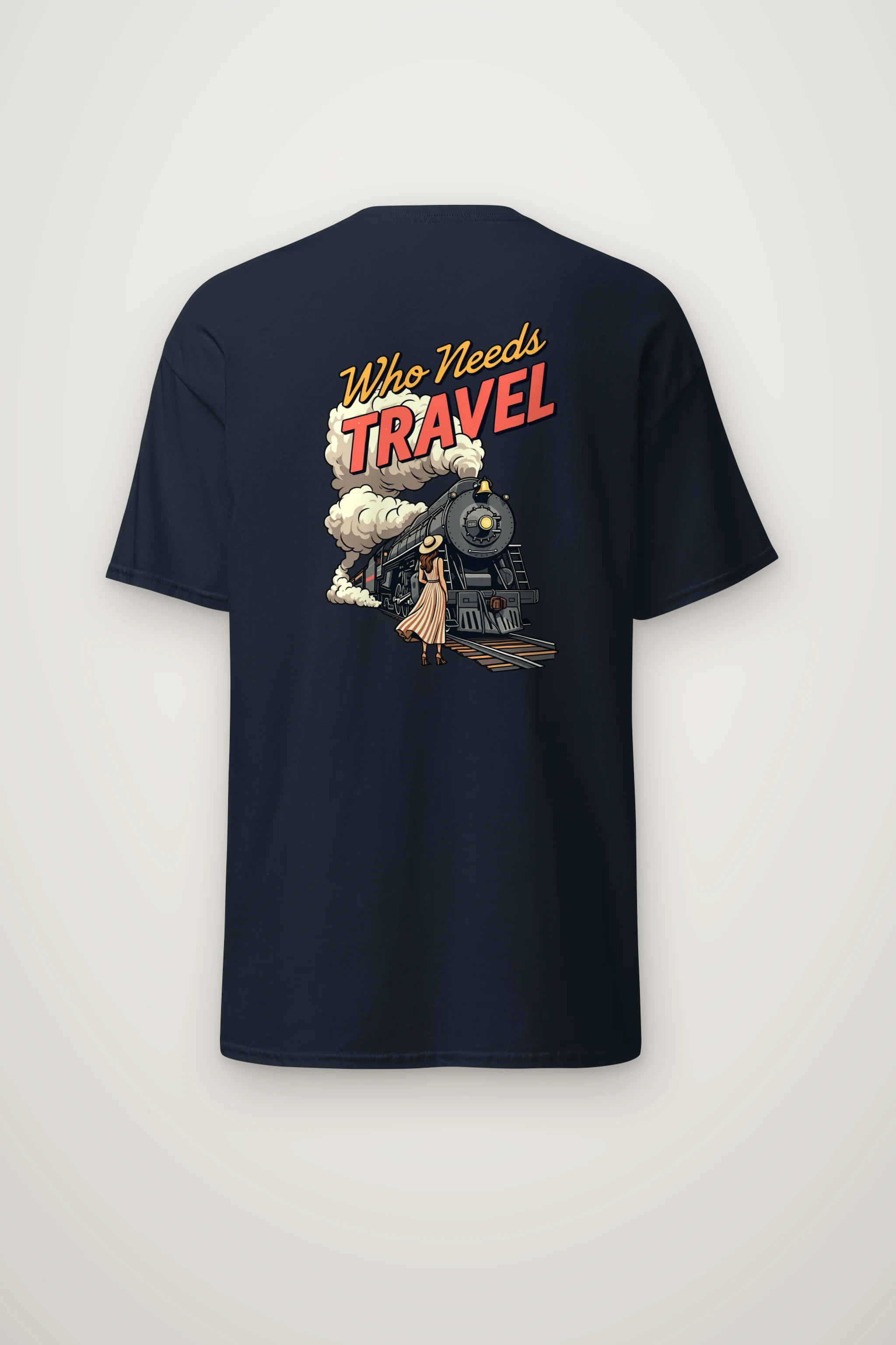 "Railway Reverie" Heavyweight Unisex Crewneck T-shirt