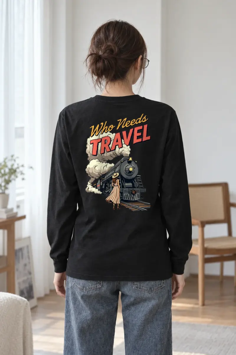 "Railway Reverie" Unisex Longsleeve T-shirt | Gildan 2400