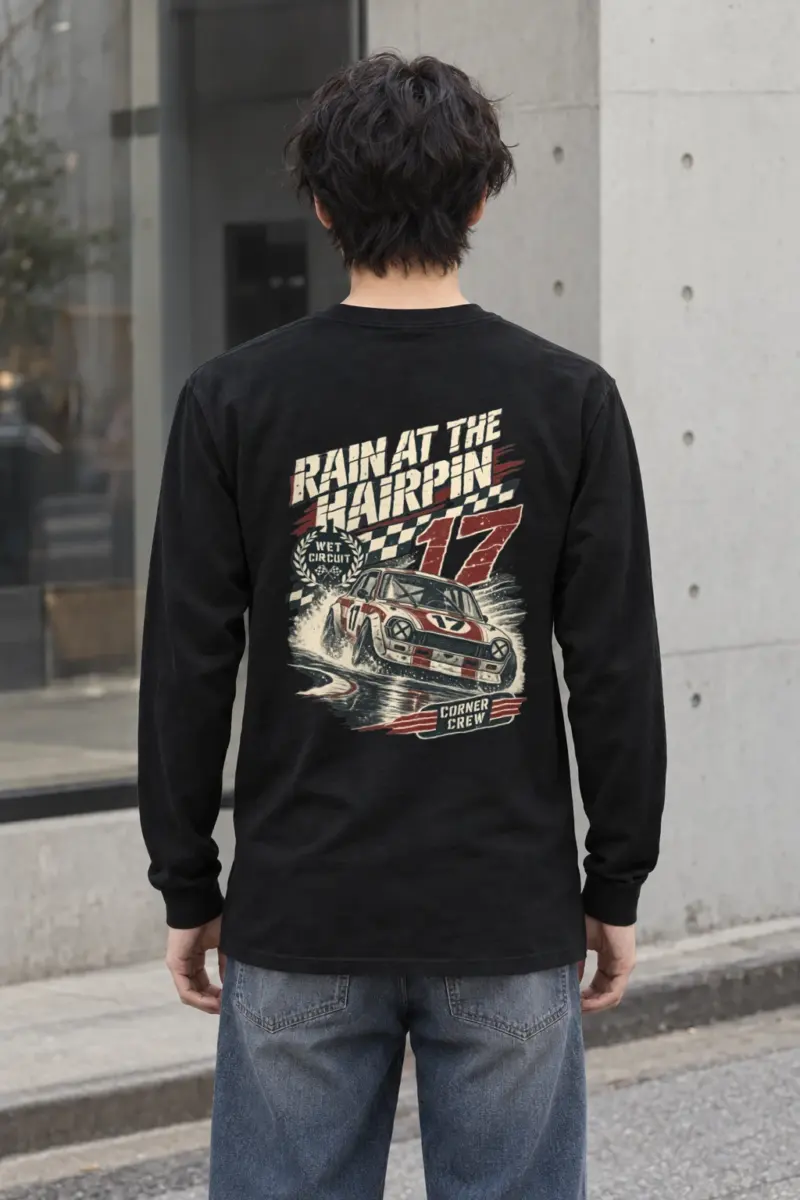 "Rain at the Hairpin" Unisex Longsleeve T-shirt