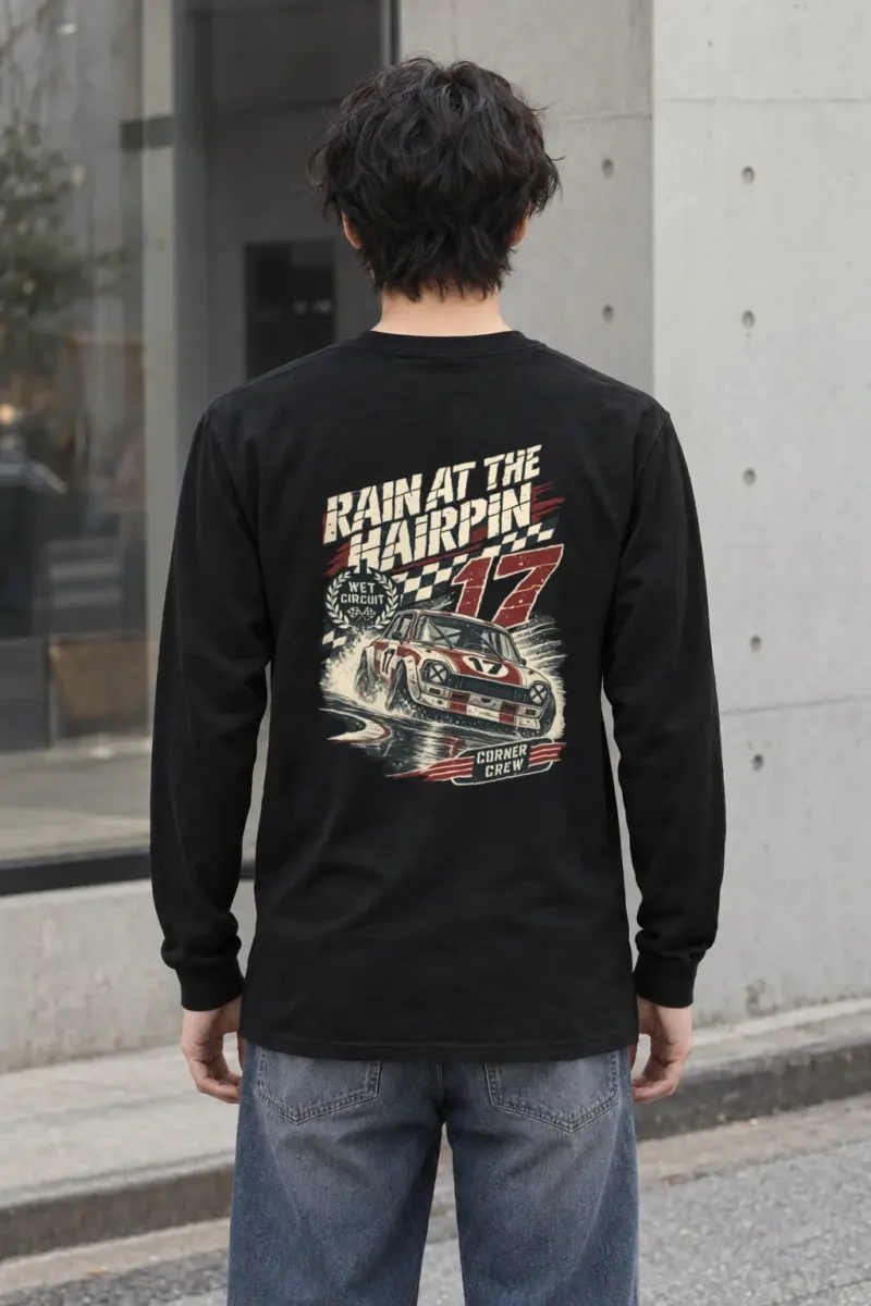 "Rain at the Hairpin" Unisex Longsleeve T-shirt