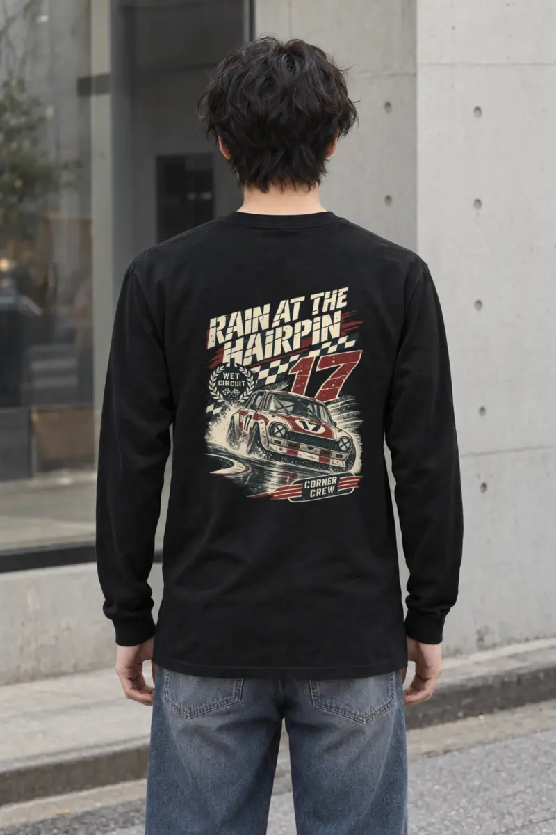 "Rain at the Hairpin" Unisex Longsleeve T-shirt