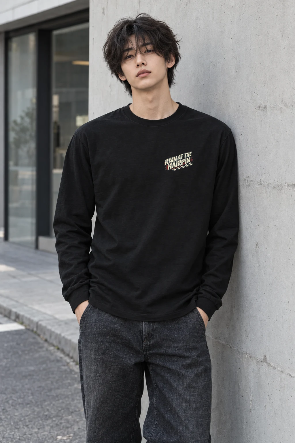 "Rain at the Hairpin" Unisex Longsleeve T-shirt