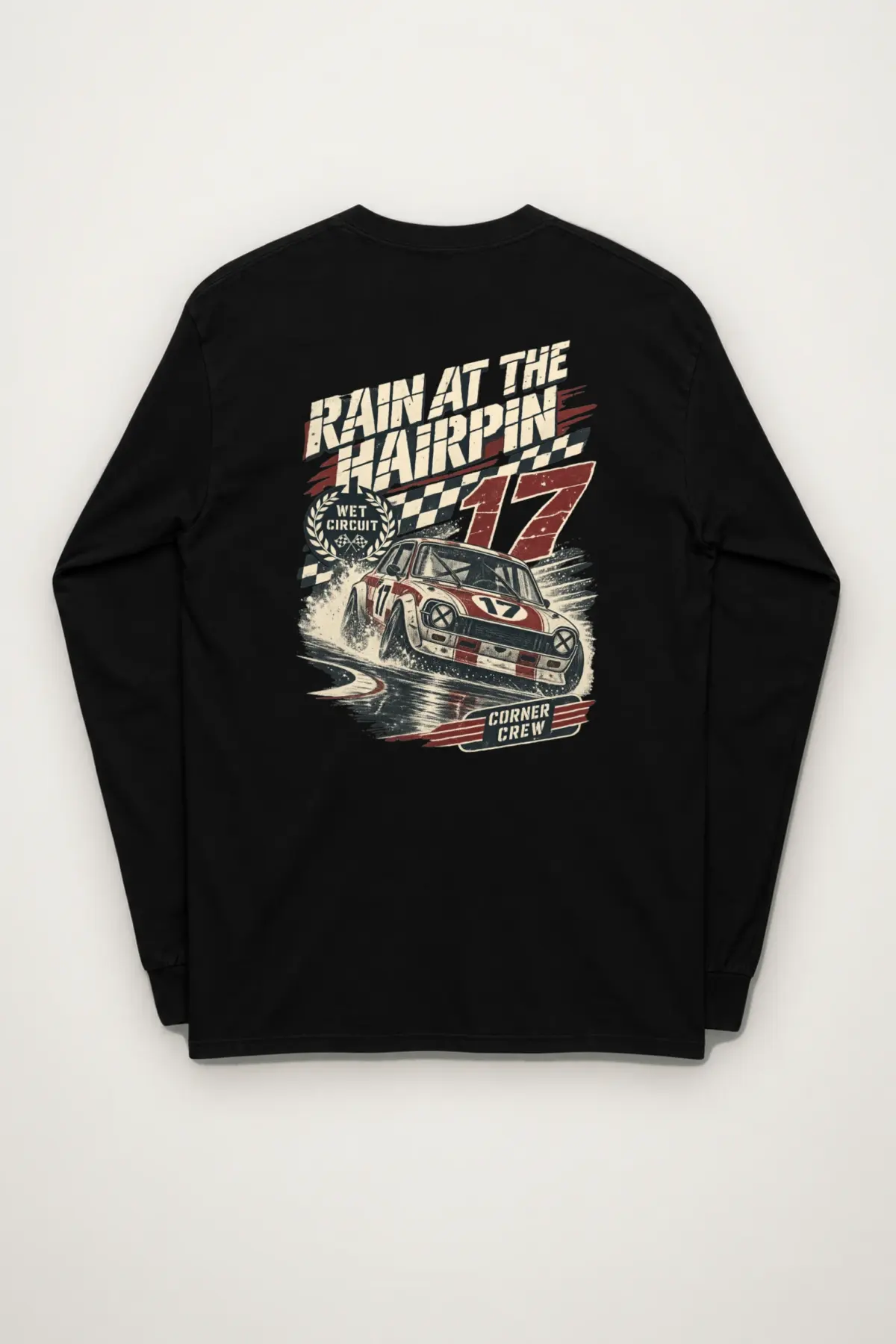 "Rain at the Hairpin" Unisex Longsleeve T-shirt