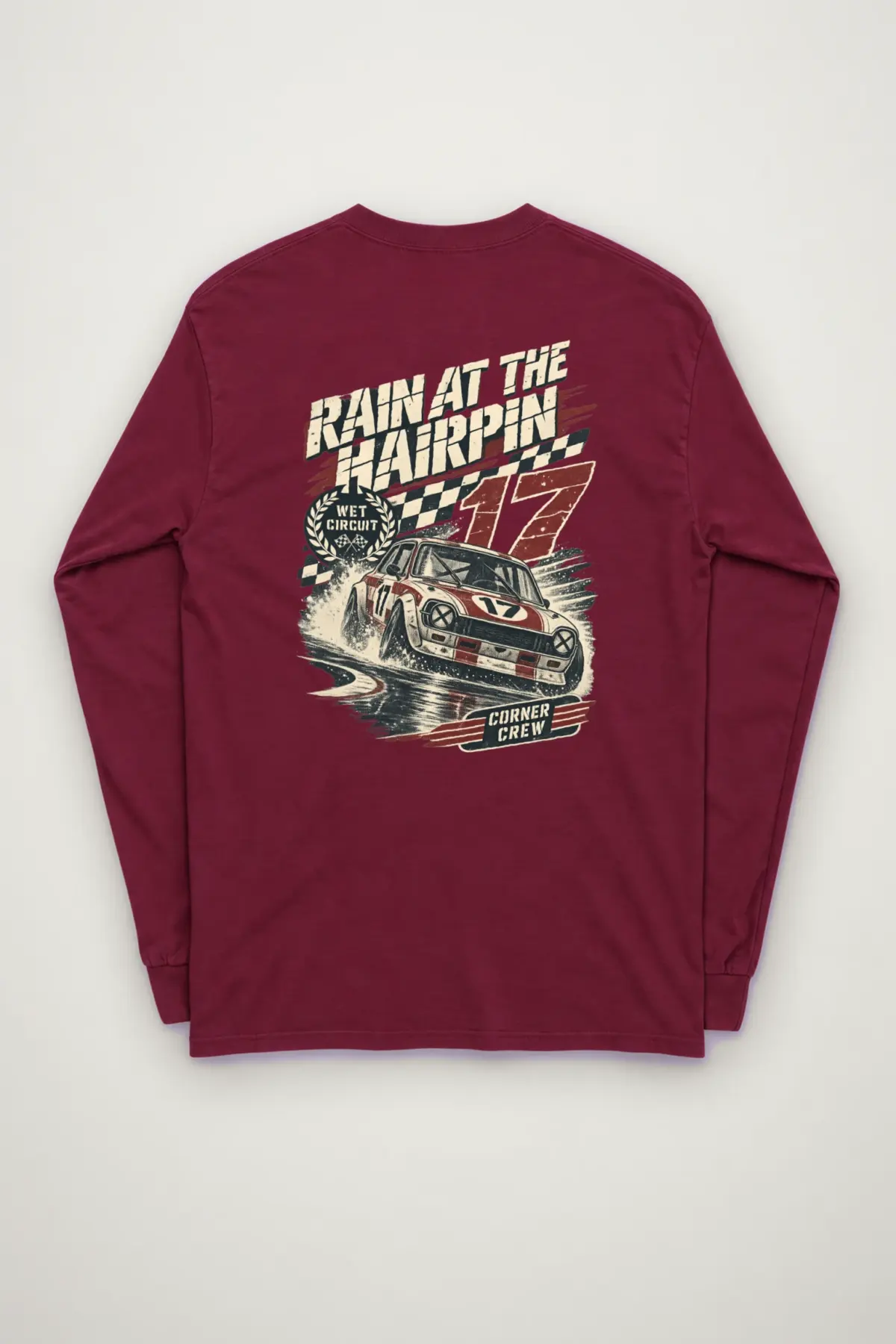 "Rain at the Hairpin" Unisex Longsleeve T-shirt