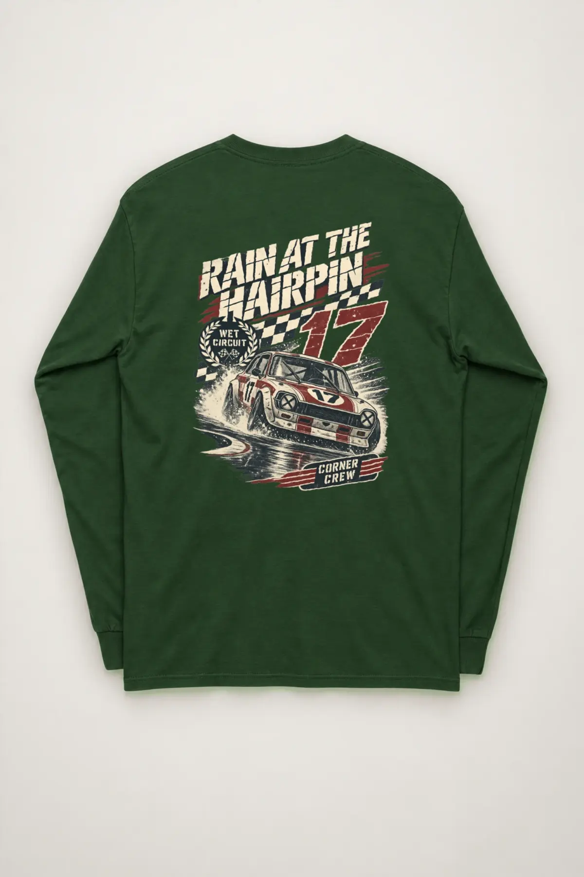 "Rain at the Hairpin" Unisex Longsleeve T-shirt