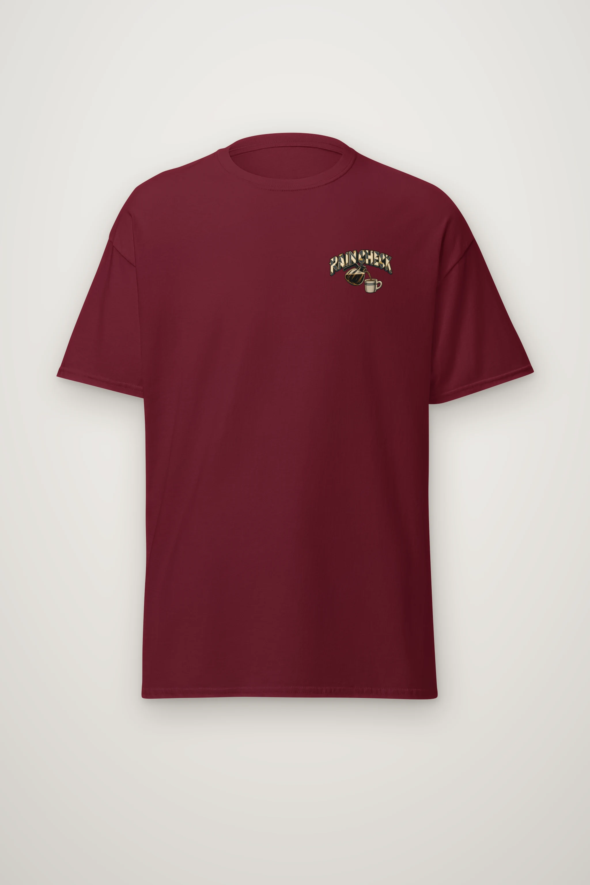 "Rain Check At The Diner" Heavyweight Unisex Crewneck T-shirt