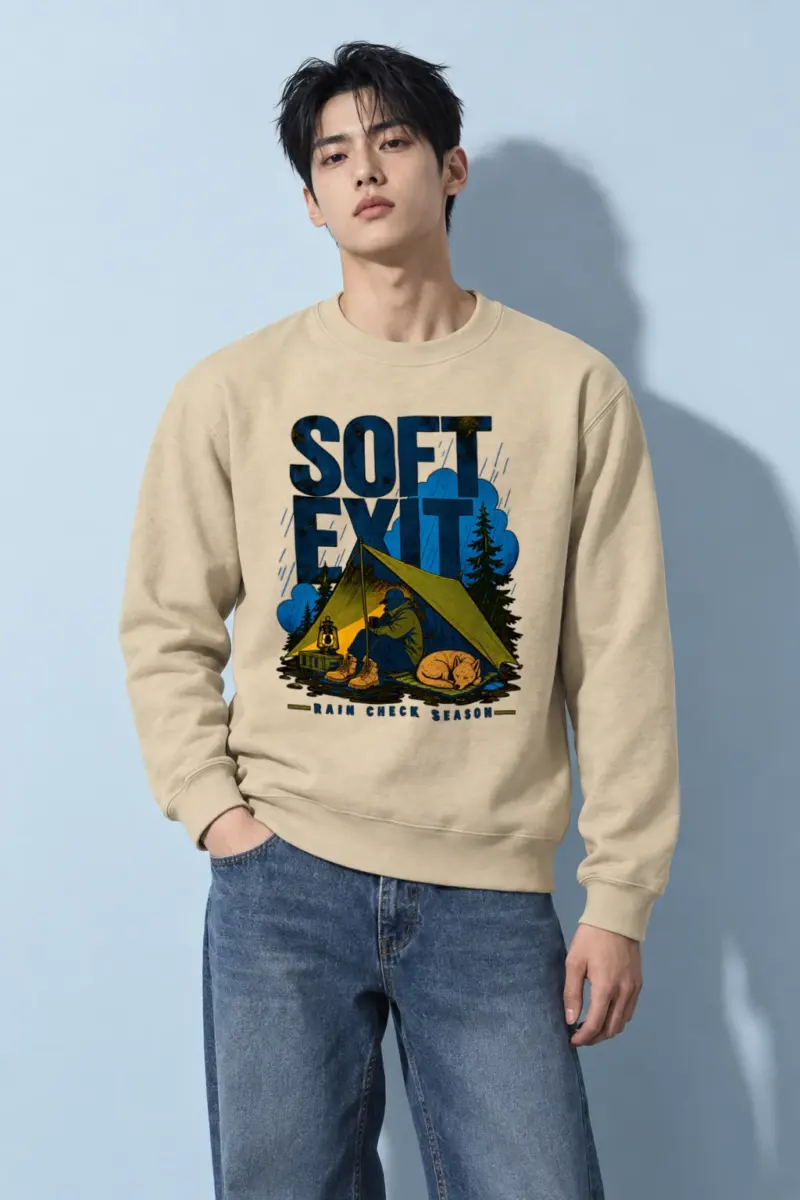 "Rain Check Season" Heavy Blend Unisex Crewneck Sweatshirt